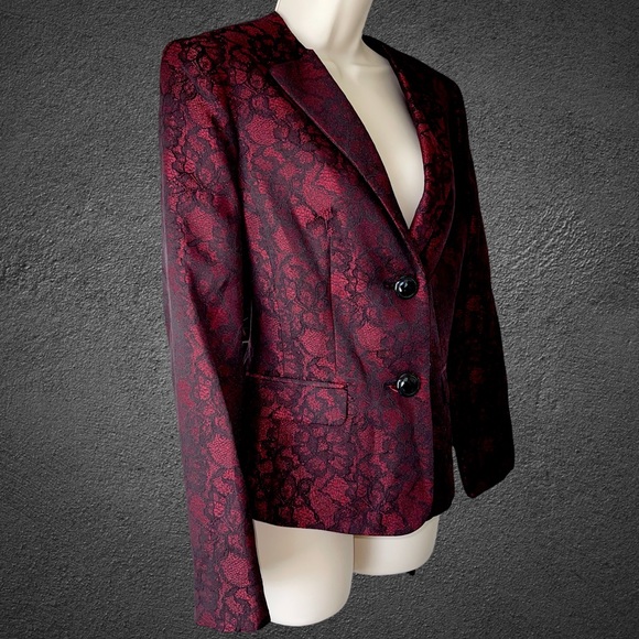 Evan Picone Black Label Victorian Design Blazer - Picture 2 of 10